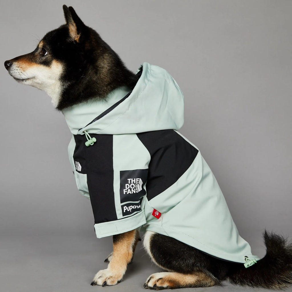 Soild Color Waterproof Dog Rain Coat S-5XL Large Dog Size Jacket Coat Windbreaker Pet Clothes 2 Legged Puppy Out Door Coat