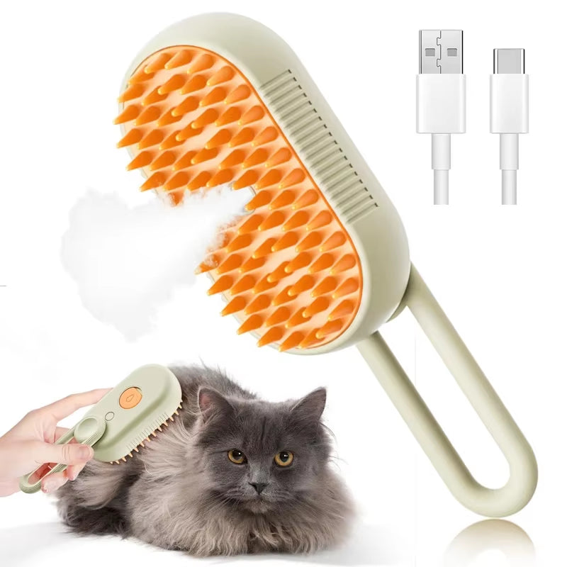 Cat Steam Brush Comb Hair Dryers Pet Brush Electric Spray Brushes Massage Hair Removal Combs Pet Grooming and Hygiene Cat Suppli