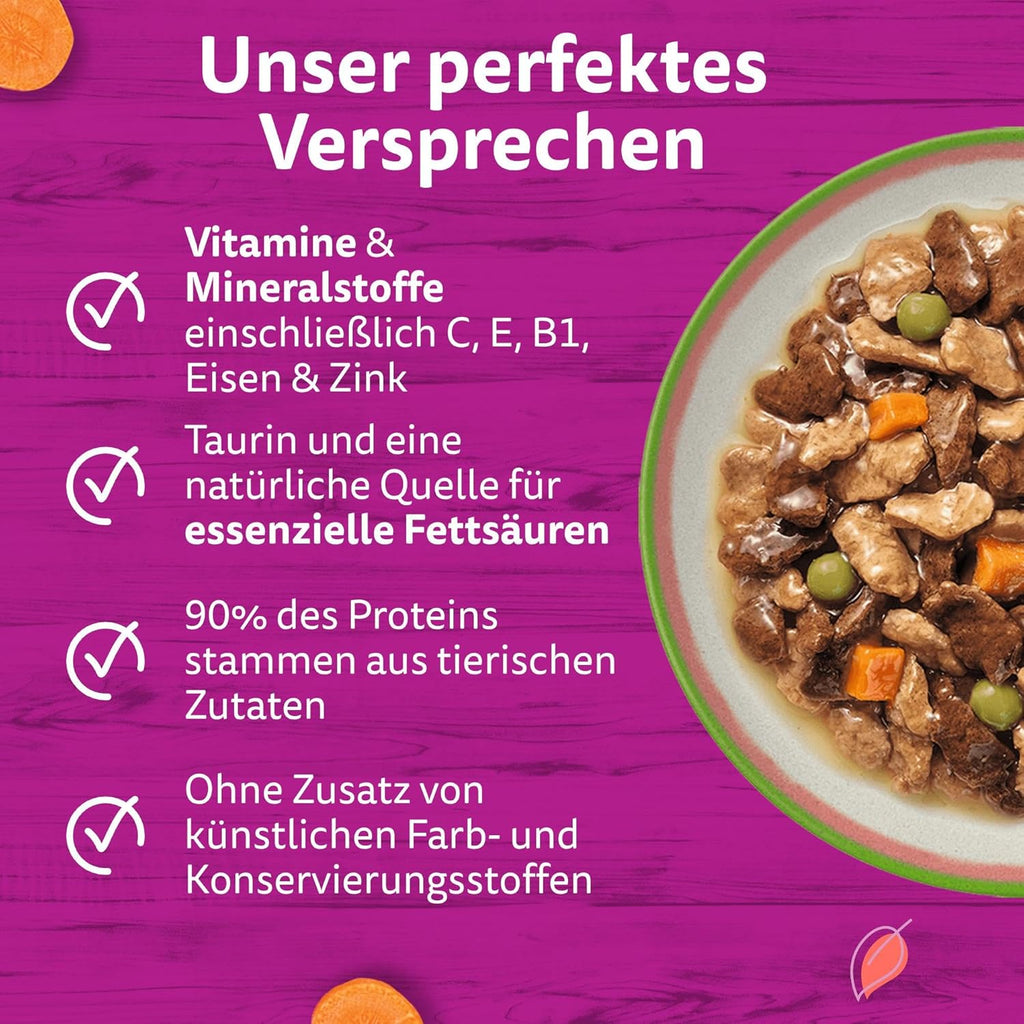 WHISKAS TASTY MIX Nassfutter in Sauce Für Katzen 40 X 85G Chef’S Choice