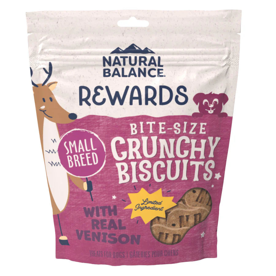 Rewards Bite-Size Crunchy Biscuits Small Breed Dog Treats Venison & Sweet Potato 1Ea/8 Oz