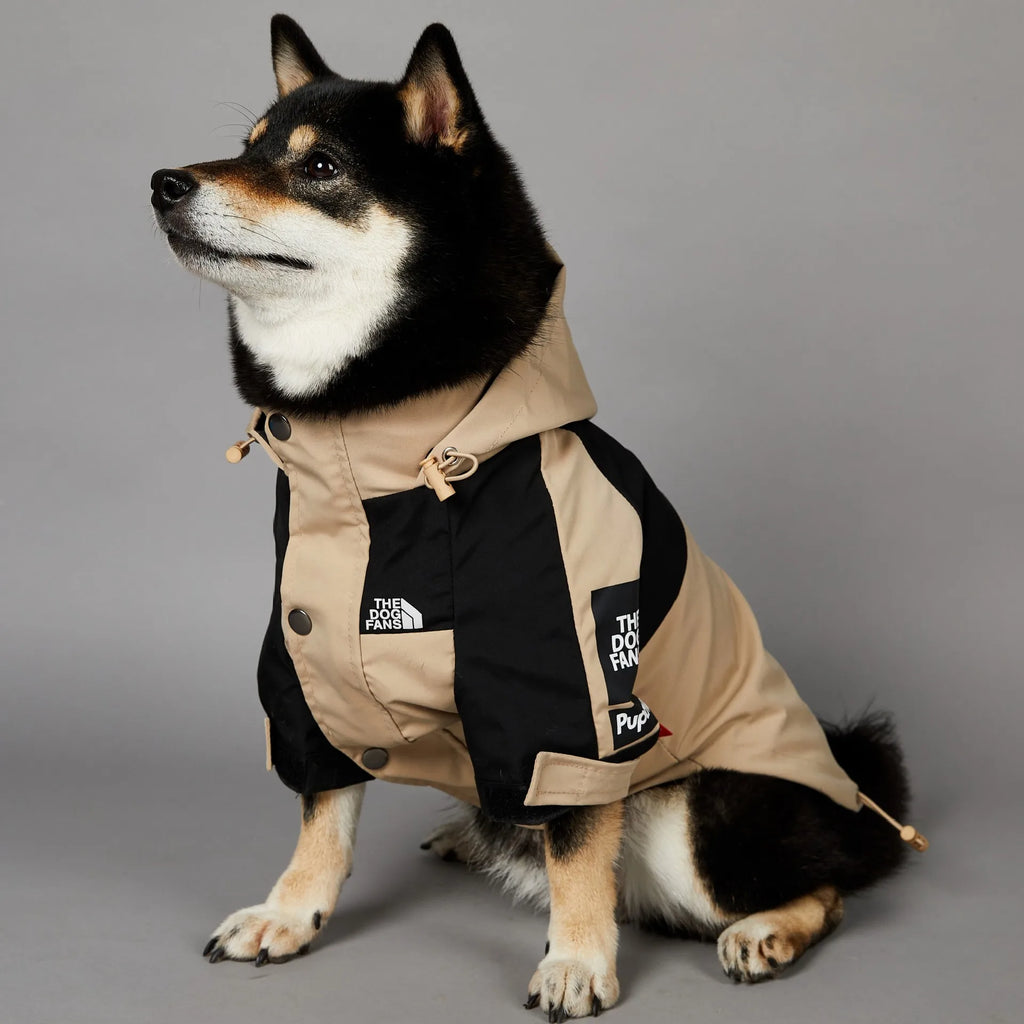 Soild Color Waterproof Dog Rain Coat S-5XL Large Dog Size Jacket Coat Windbreaker Pet Clothes 2 Legged Puppy Out Door Coat