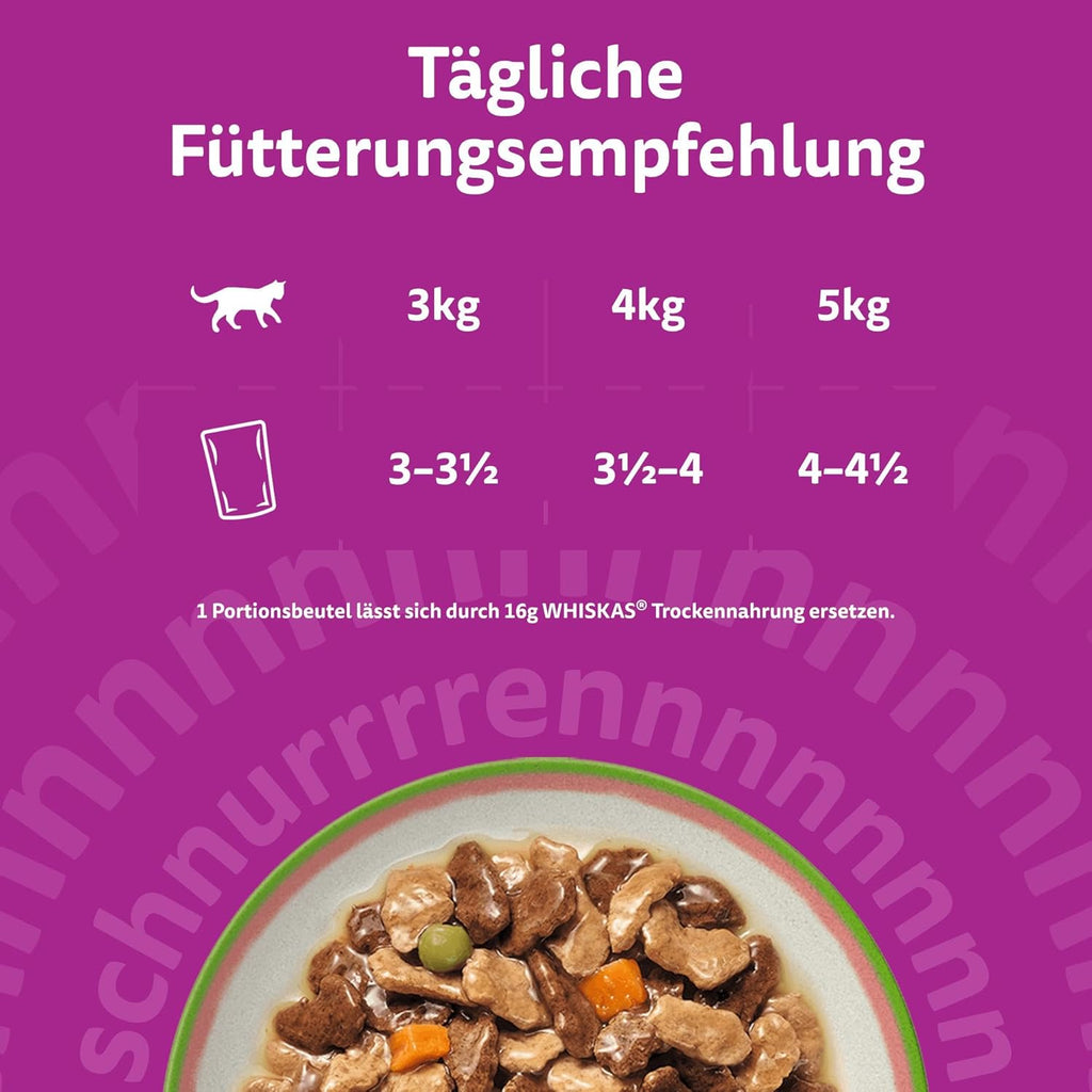 WHISKAS TASTY MIX Nassfutter in Sauce Für Katzen 40 X 85G Chef’S Choice