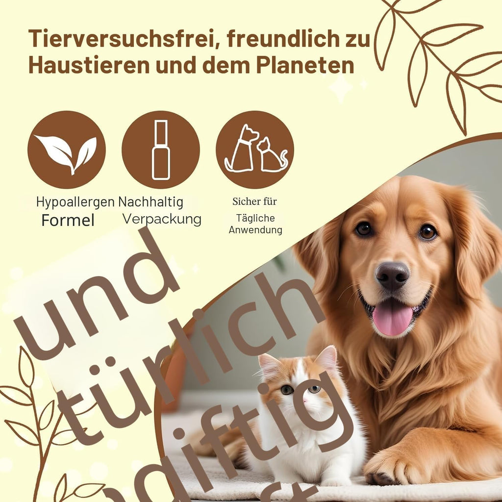 Tierfellpflegeöl - Entwirrt, Reduziert Haarbruch - Verleiht Glanz Mit Kollagen Und Natürlichen Ölen - Leave-In Conditioner Für Hunde Und Katzen - 30 Ml