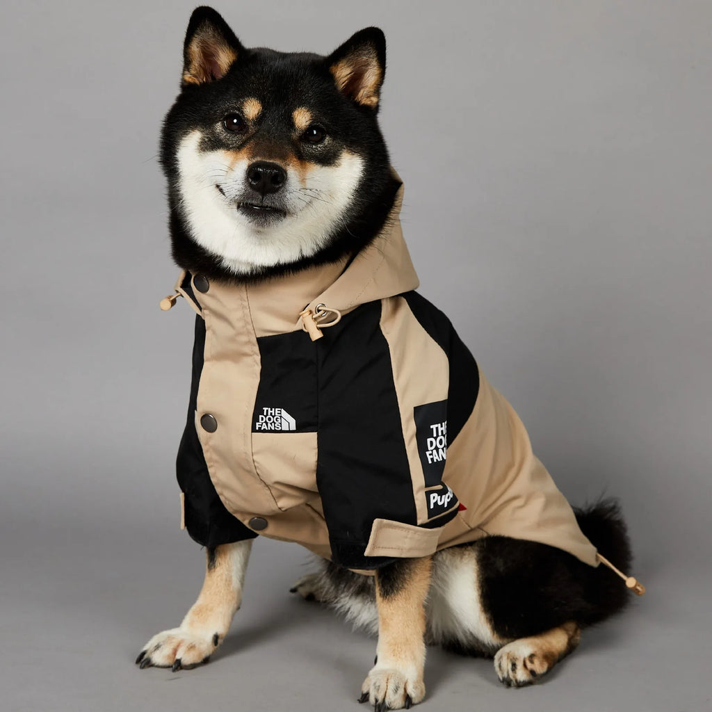 Soild Color Waterproof Dog Rain Coat S-5XL Large Dog Size Jacket Coat Windbreaker Pet Clothes 2 Legged Puppy Out Door Coat