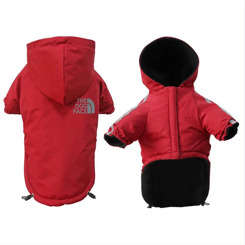 Winter Dog Clothes Warm Fleece Pet Dogs Jacket Reflective Waterproof for Small Medium Dogs Chihuahua French Bulldog Coat Pug