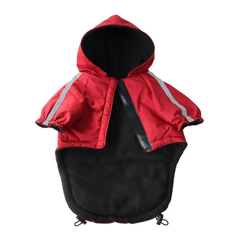 Winter Dog Clothes Warm Fleece Pet Dogs Jacket Reflective Waterproof for Small Medium Dogs Chihuahua French Bulldog Coat Pug