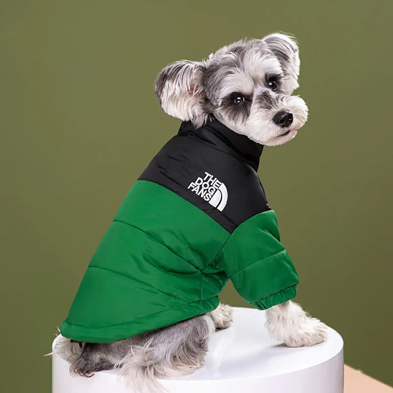 The Dog Face Winter Pet Dog down Jacket Clothes for Small Medium Dogs Warm Thick White Duck down Vest French Bulldog Puppy Coat